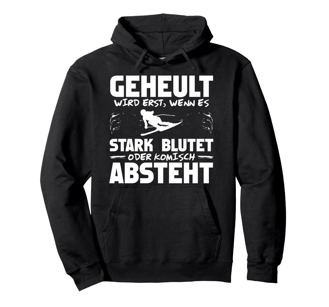 Lustiges Skifahren Pullover Hoodie