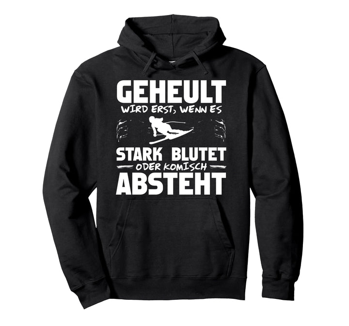 Lustiges Skifahren Pullover Hoodie