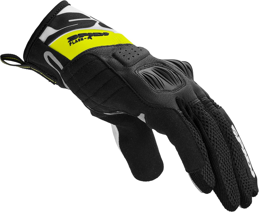 SPIDI, Flash-R Evo, Herren-Motorrad-Handschuhe, schützend & strapazierfähig, Sommerhandschuhe, wasse