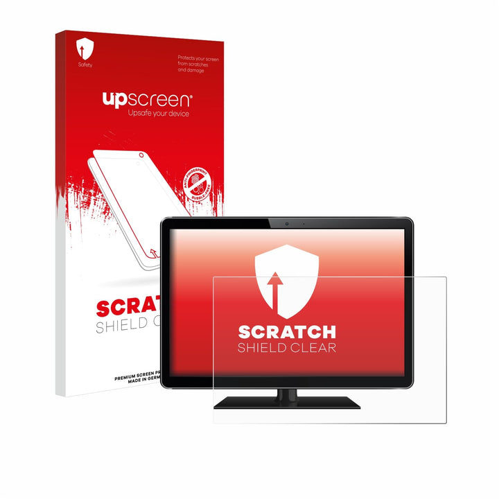 upscreen 24" Schutzfolie für 24,0 Zoll Flachbildschirme (61 cm) [532 x 299 mm, 16:9] – Kristallklar,