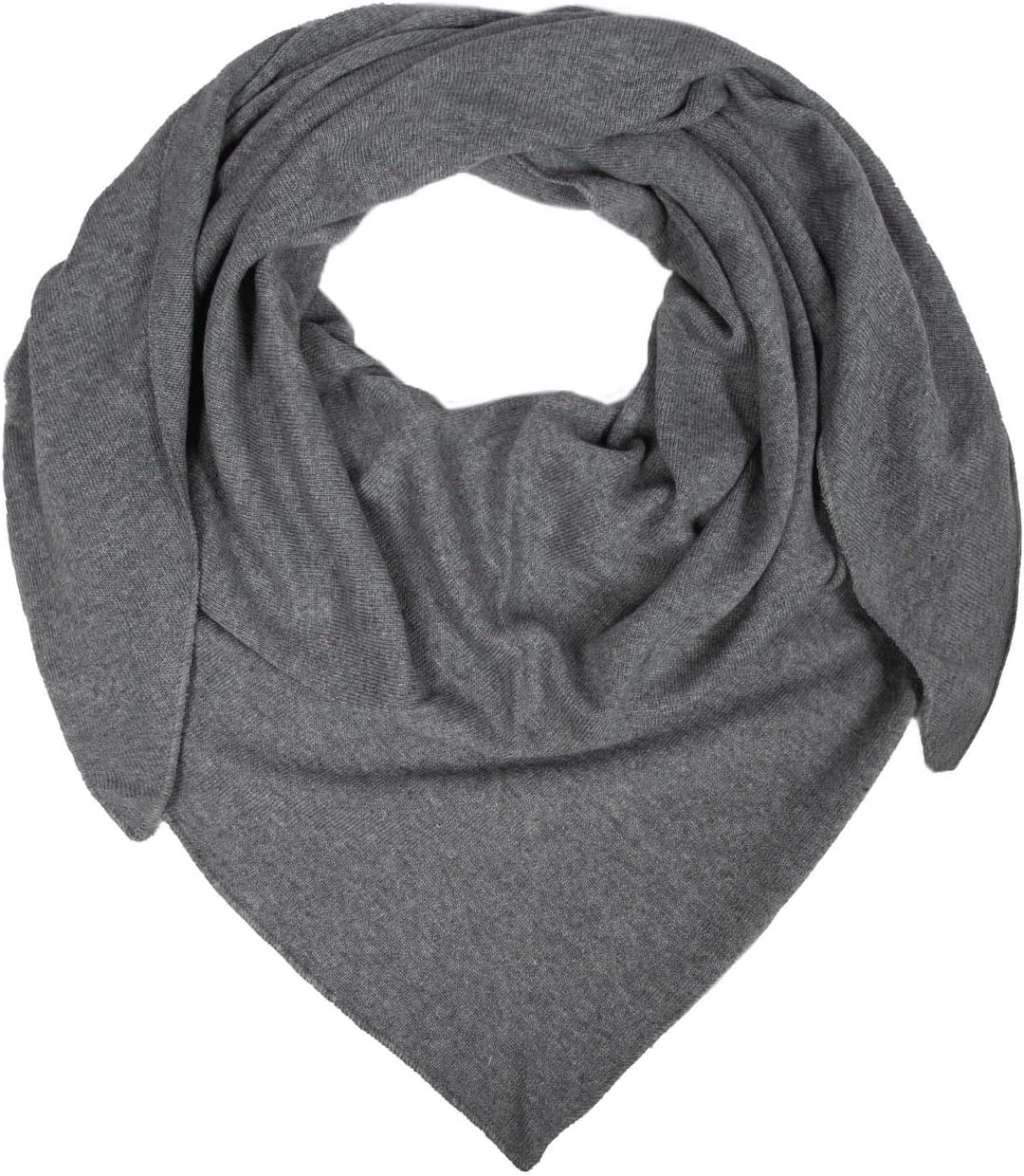 Zwillingsherz Dreieckstuch mit Kaschmir - Hochwertiger Schal im Uni Design für Damen Jungen und Mädc
