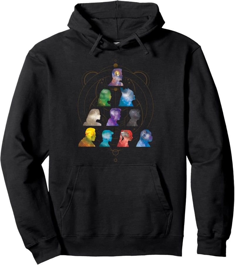 Marvel Eternals Pyramid Group Shot Silhouette Pullover Hoodie