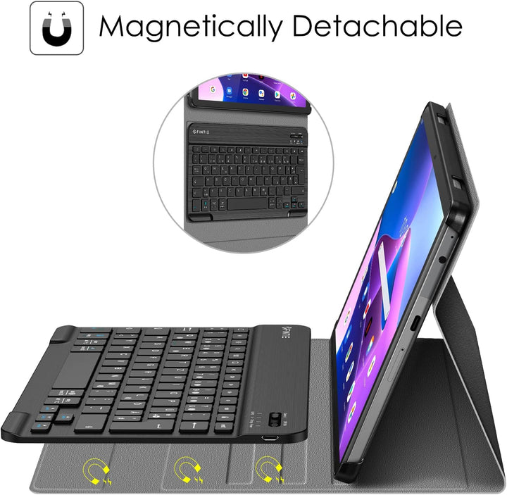 Fintie Tastatur Hülle für Lenovo Tab M10 (3. Gen) Tablet 10,1" TB328 2022, Slim Schutzhülle mit magn