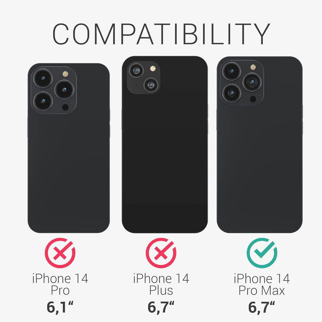 kalibri Schutzhülle kompatibel mit Apple iPhone 14 Pro Max - Hülle Aramid - Handy Cover Case Handyhü