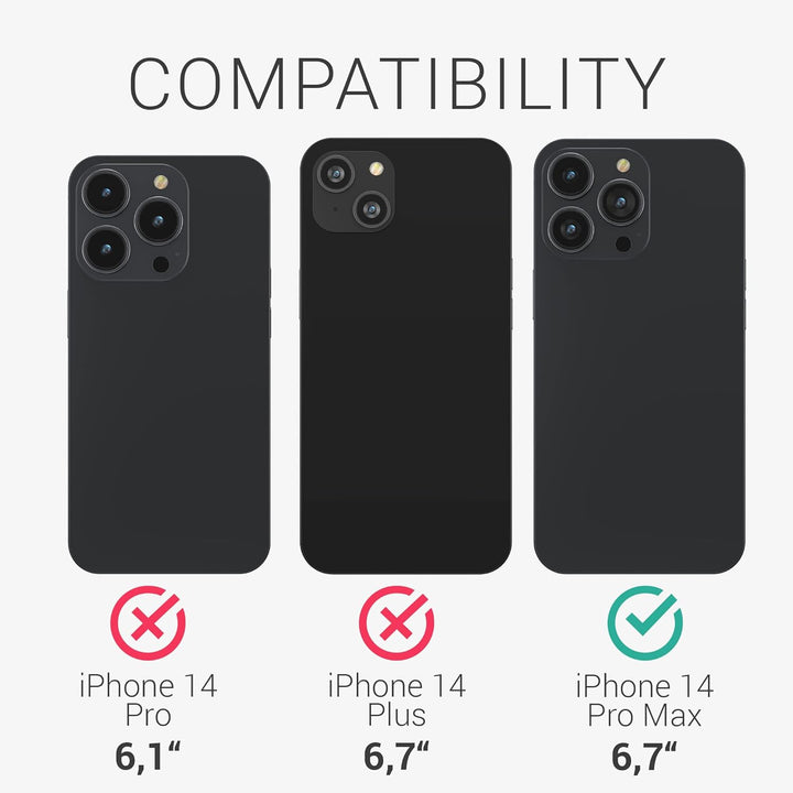 kalibri Schutzhülle kompatibel mit Apple iPhone 14 Pro Max - Hülle Aramid - Handy Cover Case Handyhü