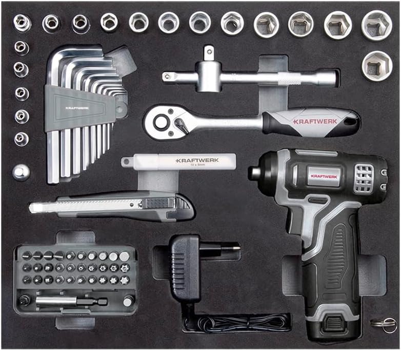 Kraftwerk 202152000 Werkzeugkoffer mit Akkuschrauber