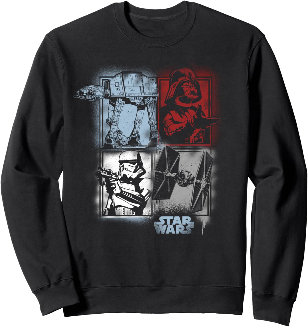 Star Wars Spray Collage Baddies Sweatshirt