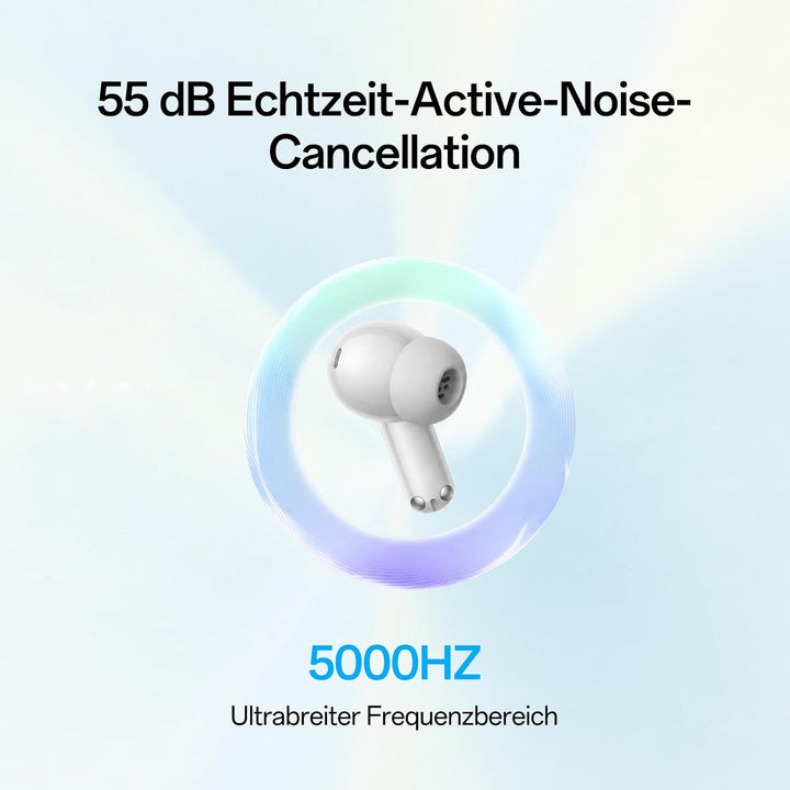 OnePlus Nord Buds 4 Pro Kabellose Bluetooth Kopfhörer ANC, TWS Ohrhörer mit 12mm Dynamic Treiber, LH