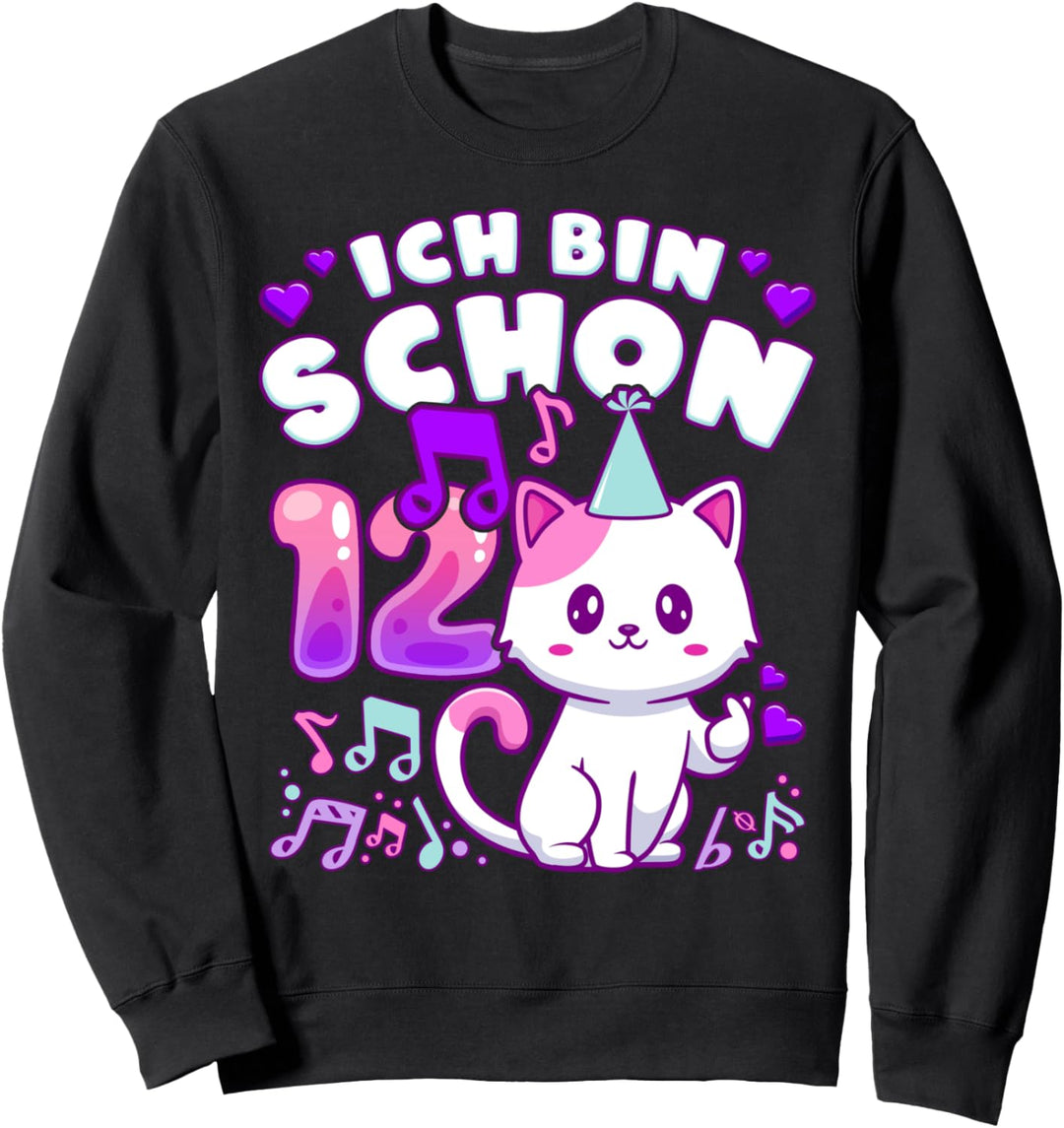 Geburtstag Mädchen 12 Jahre alt, K-Pop, Kätzchen Sweatshirt