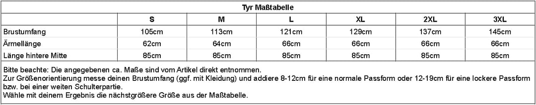 Burgschneider Mittelalter Fischgrättunika Tyr - Schwarz Grau XXXL 3XL, 3XL