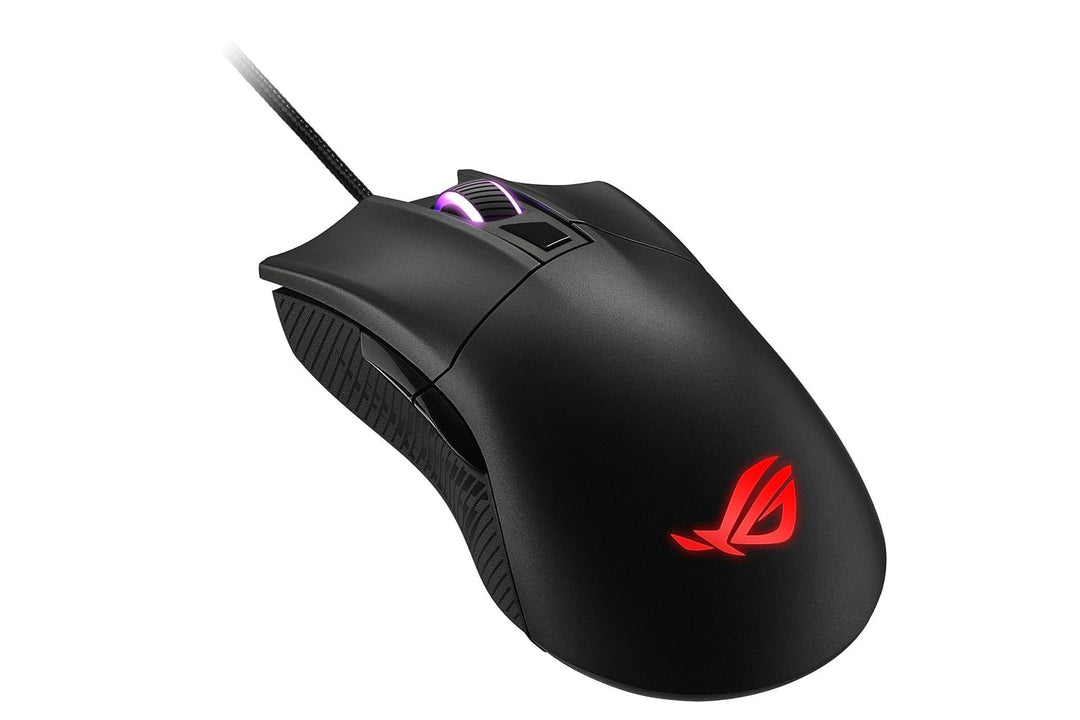 Asus ROG Gladius II Core Gaming-Maus (6200 DPI Sensor, Aura Sync Beleuchtung, Abnehmbare Schalter) s