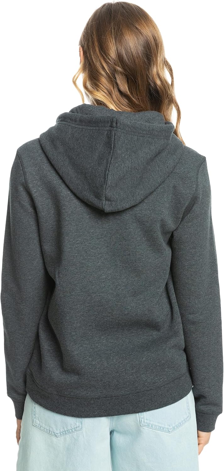 Roxy Damen Itia Zip Signature Hooded Sweatshirt M Dark Blue, M Dark Blue