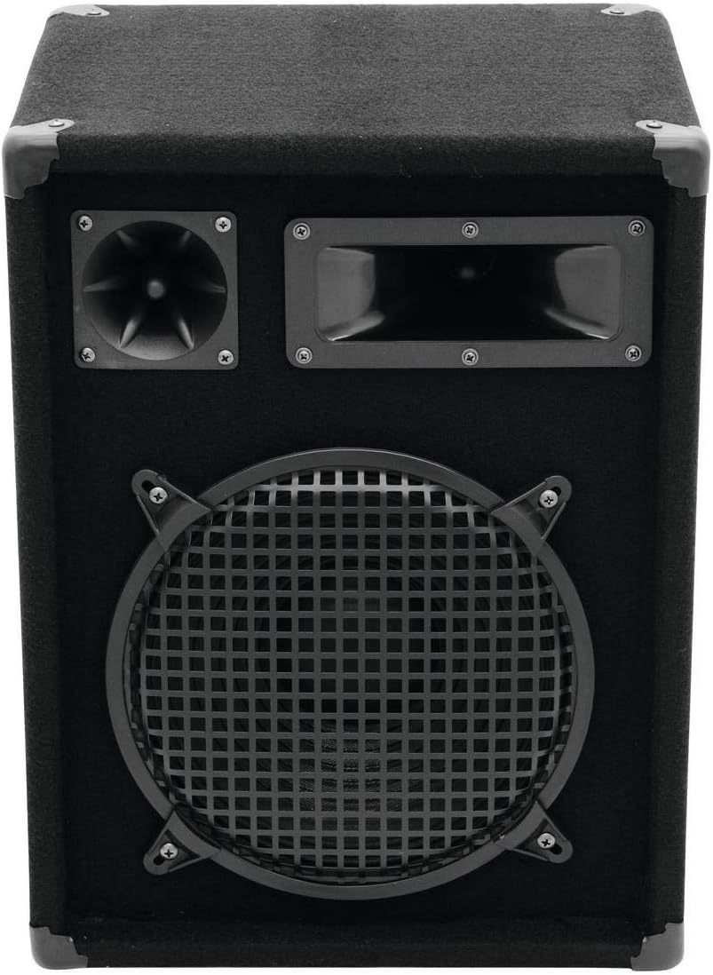 OMNITRONIC DX-1022 3-Wege Box 400 W | Robuste Full-Range-Box mit 10" Tieftöner und 400 Watt Leistung