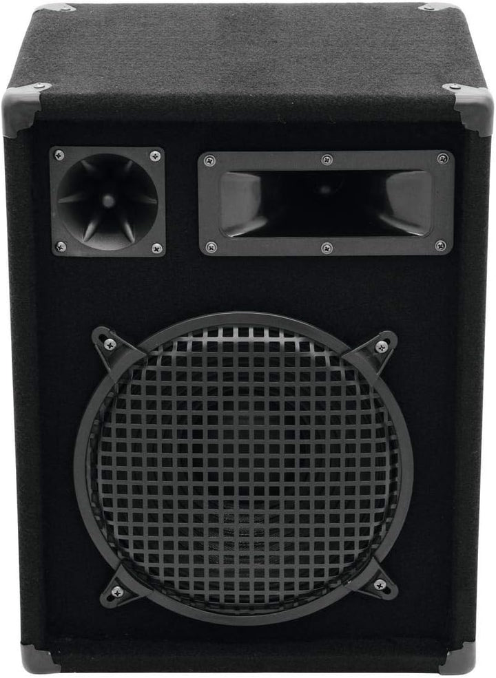 OMNITRONIC DX-1022 3-Wege Box 400 W | Robuste Full-Range-Box mit 10" Tieftöner und 400 Watt Leistung