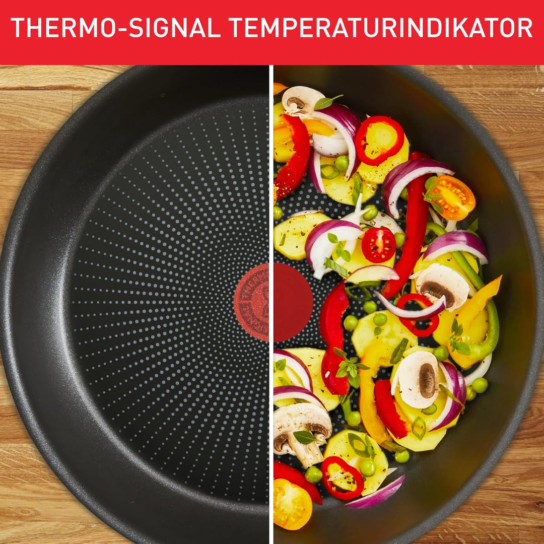 Tefal Recycled On Pfannen-Set 24/28 cm, 100% recyceltes Aluminium, Antihaftbeschichtung, Induktion,