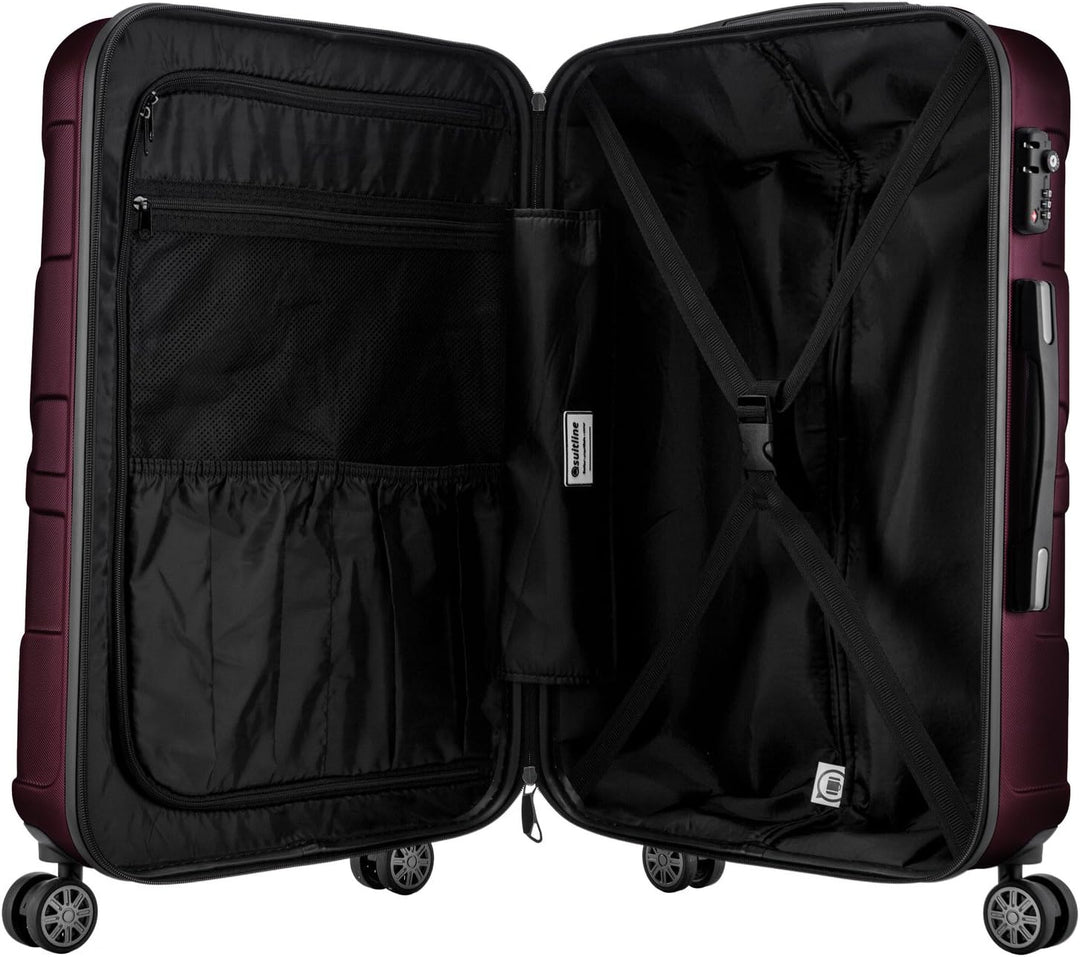 suitline Handgepäck Hartschalen-Koffer Koffer Trolley Rollkoffer Reisekoffer, TSA, 55 cm, ca. 34 Lit