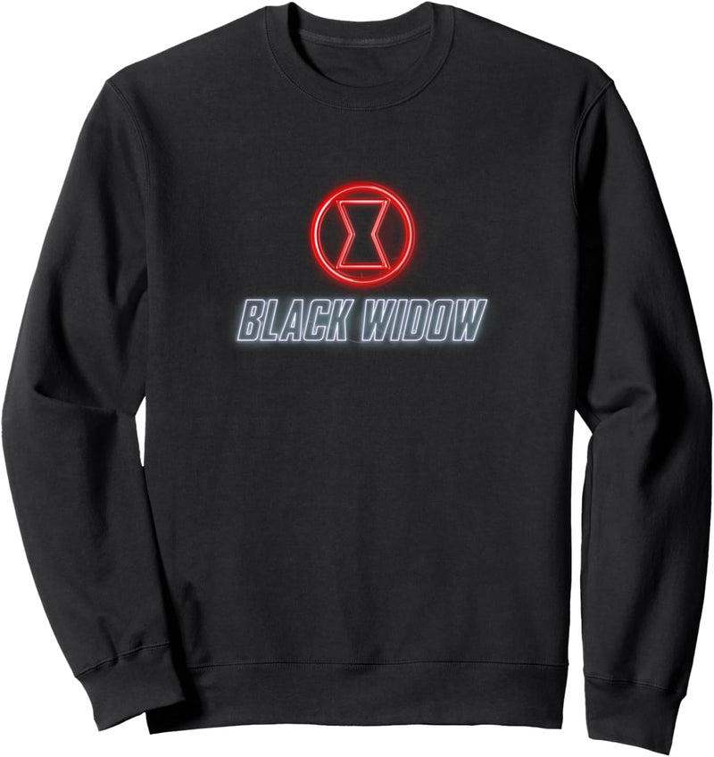 Marvel Black Widow Neon Glow Logo Sweatshirt