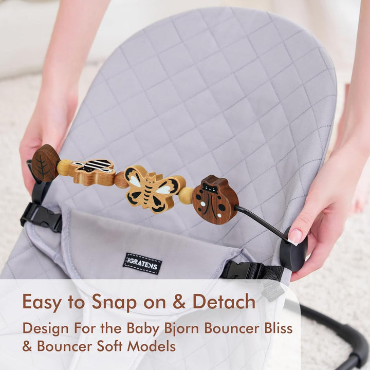 iGRATENS Babywippen-Spielzeugstange – Spielzeugstange für Babywippen Soft & Bliss, einfach anzubring