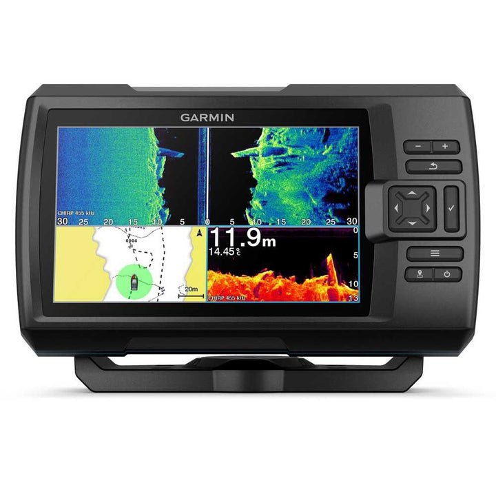 Striker Vivid Fischfinder Displaygrösse 7 Zoll, Echolot integriertes Chirp, ClearVü und SideVü, eins