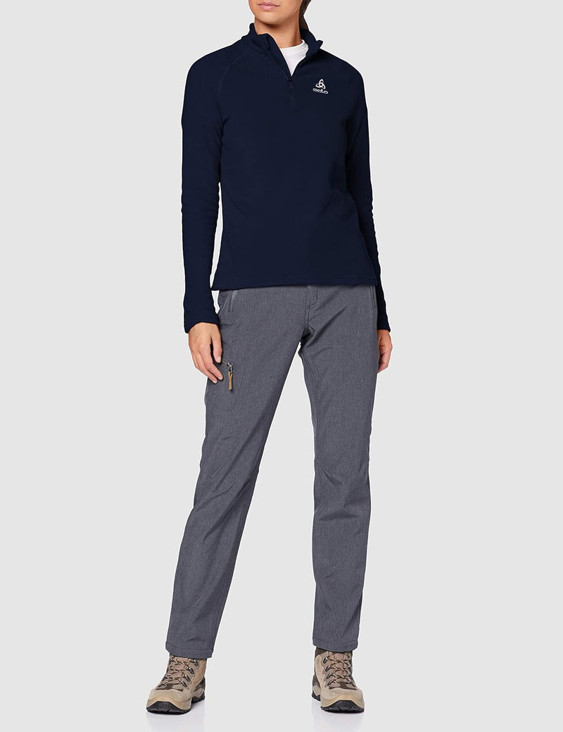 Odlo Damen Midlayer 1/2 Zip Bernina Pullover XS Diving Navy