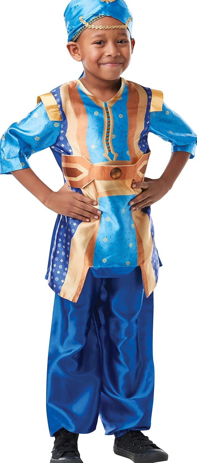 Rubies offizielles Disney-Kostüm Aladdin Dschinni Kostüm für Kinder Large - Age 7-8 Jahre, Large - A