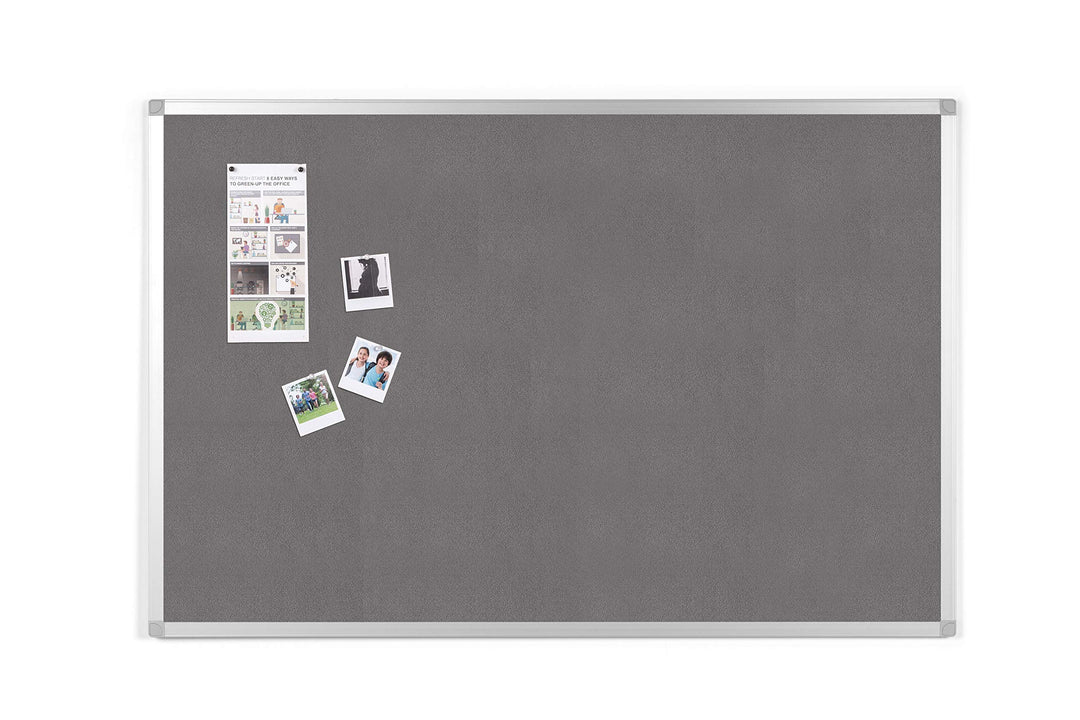 BoardsPlus - Pinnwand - 105 x 75 cm - Grauem Filztafel mit Aluminiumrahmen 105 x 75 cm Single, 105 x