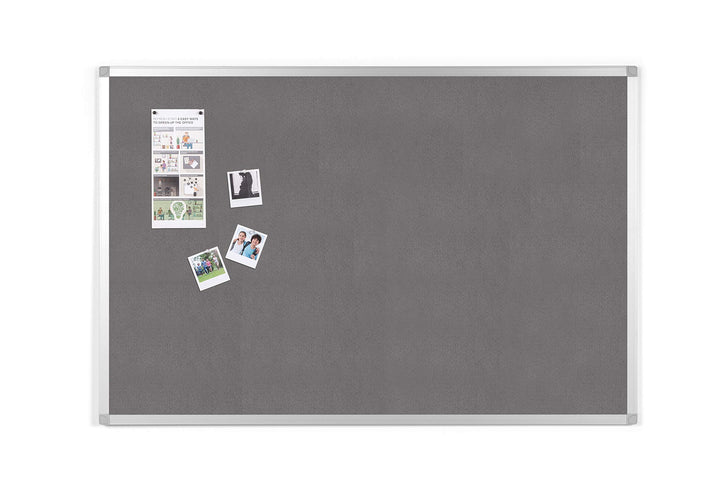 BoardsPlus - Pinnwand - 105 x 75 cm - Grauem Filztafel mit Aluminiumrahmen 105 x 75 cm Single, 105 x