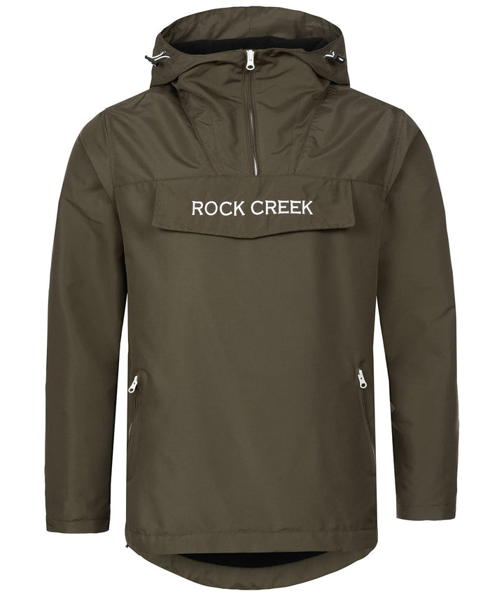 Rock Creek Herren Windbreaker Jacke Anorak H-295 S Khaki, S Khaki