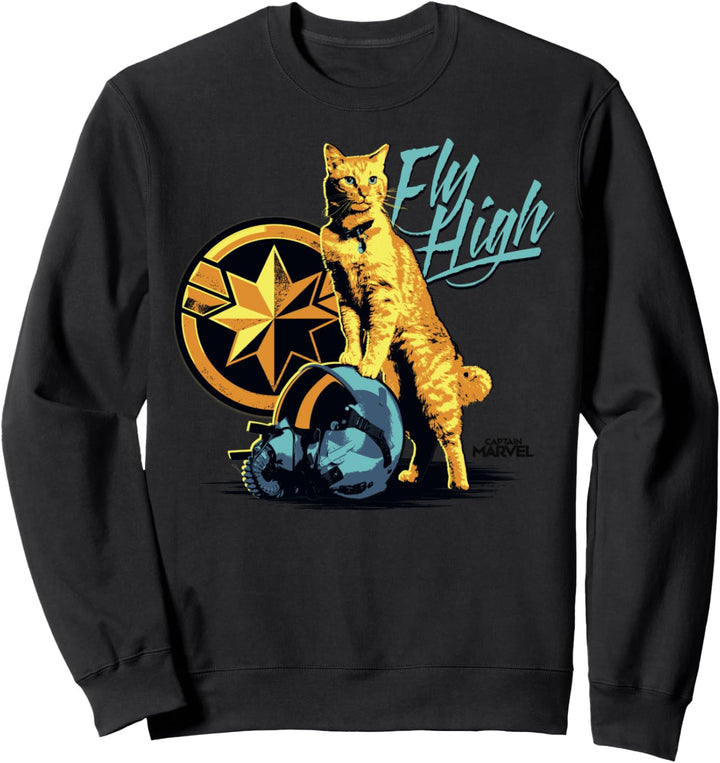 Captain Marvel Symbol Goose Fly High Sweatshirt