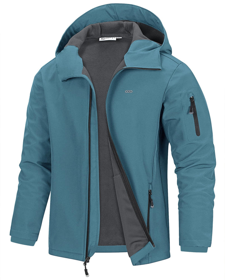 33,000ft Jacke Herren Wasserdichte Atmungsaktiv Softshelljacke - Übergangsjacke Winddichte Regenjack