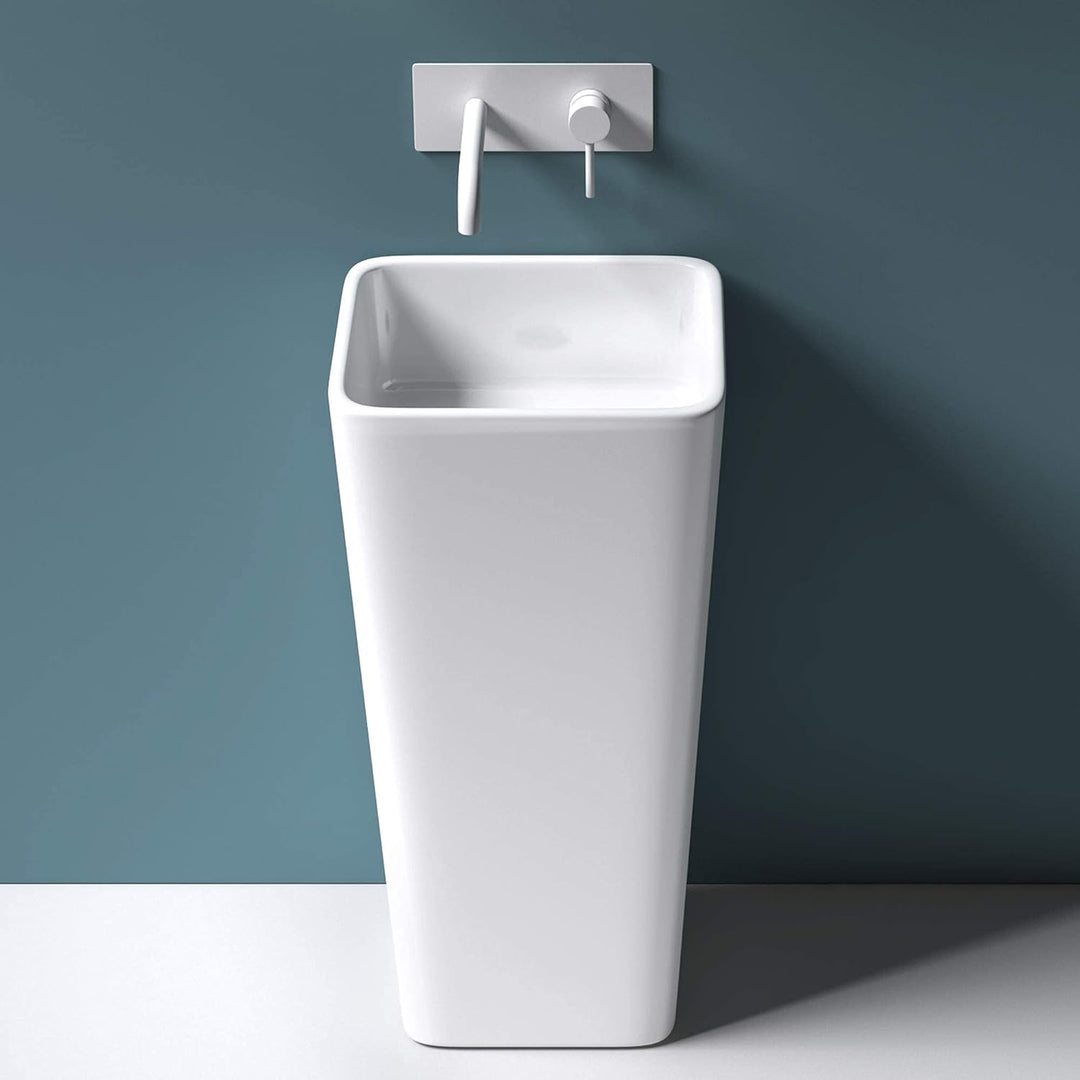 Mai & Mai Standwaschbecken Col31, aus Gussmarmor, Waschtisch, BTH: 40x35x82cm