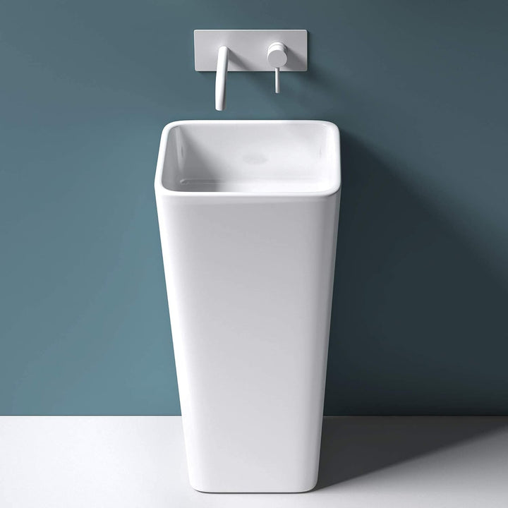Mai & Mai Standwaschbecken Col31, aus Gussmarmor, Waschtisch, BTH: 40x35x82cm