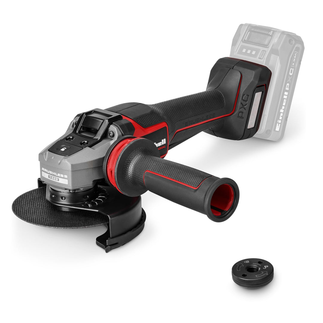 Einhell Professional Akku-Winkelschleifer TP-AG 18/125-13 Q P BL-Solo | PXC | 18 V | 1300 W | Ø 125