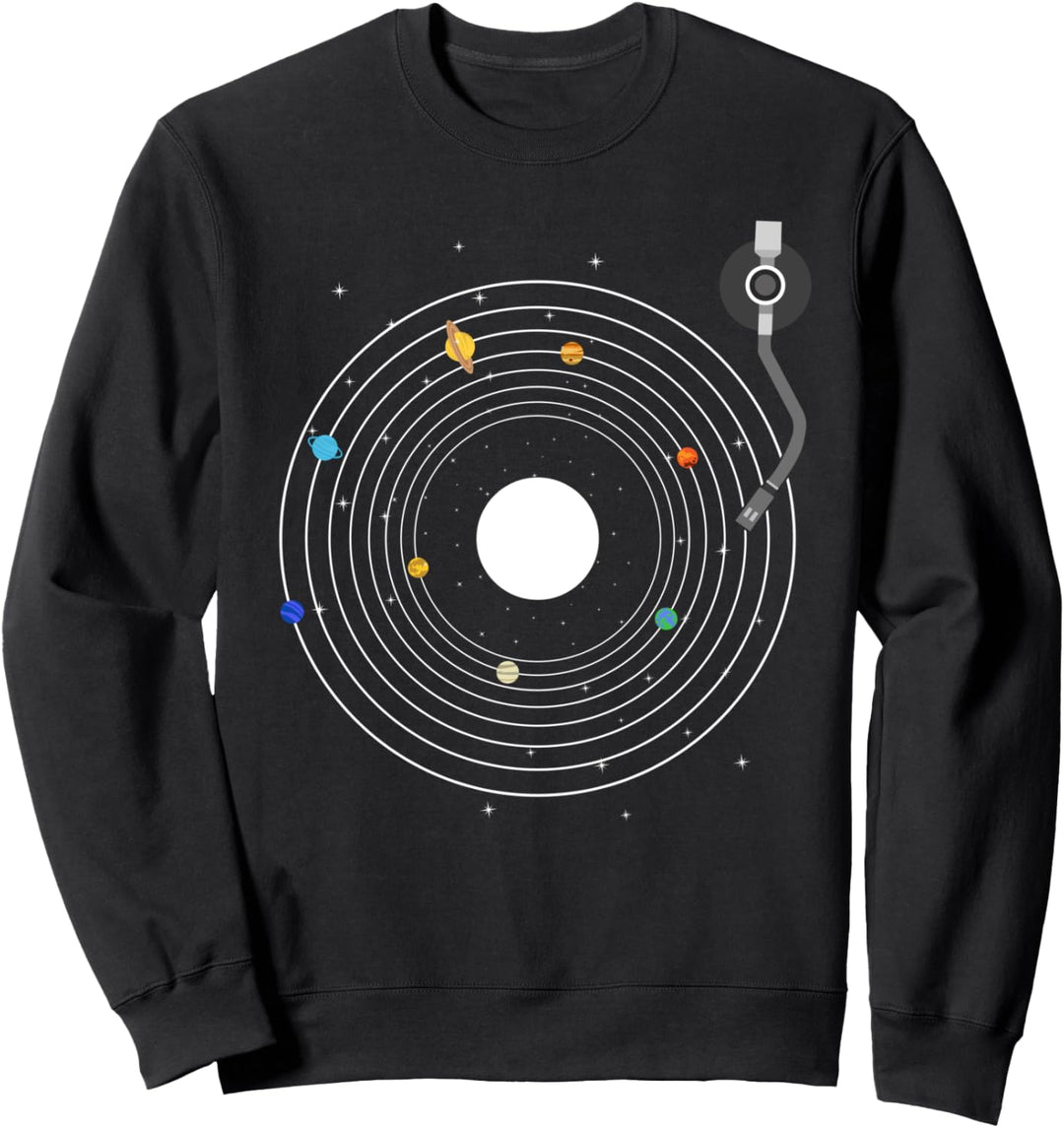 Universum Schallplatte Vinyl Galaxy Geschenk Sweatshirt
