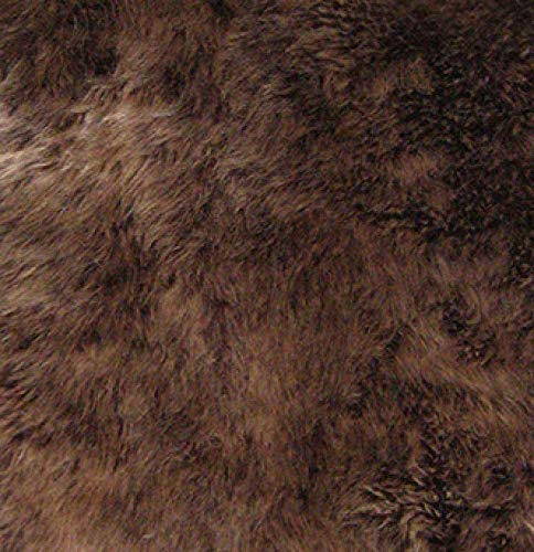 HEITMANN Lammfell Sitzkissen Sitzauflage rund 45 cm Stuhl Kissen warm (braun), Braun