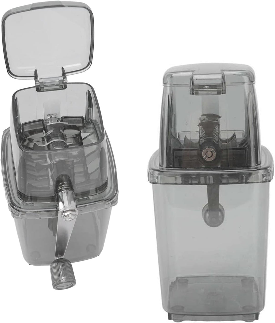 Tragbarer Eiszerkleinerer, 1,25 L, Handgekurbelt, Zum Selbermachen, Manuelle Eiszerkleinerungsmaschi