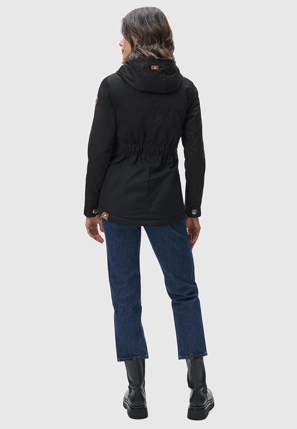Ragwear Damen Winterjacke Warmer Kurzmantel mit Kapuze Monade XS-6XL XS Black22, XS Black22