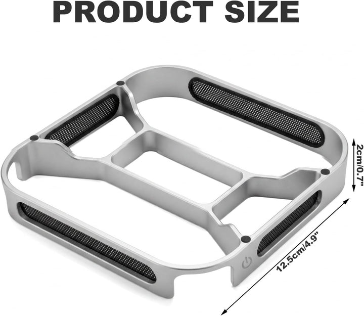 Aluminium Ständer für Mac mini M4/M4 Pro, Mac mini M4 Ständer, Rutschfestem &amp; Stabilem Stand, Belüft