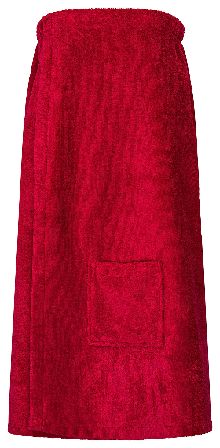 Floringo Luxus Saunakilt/Sauna-Kilt Twin-Star Damen mit Klettverschluss und aufgesetzter Tasche - Hi