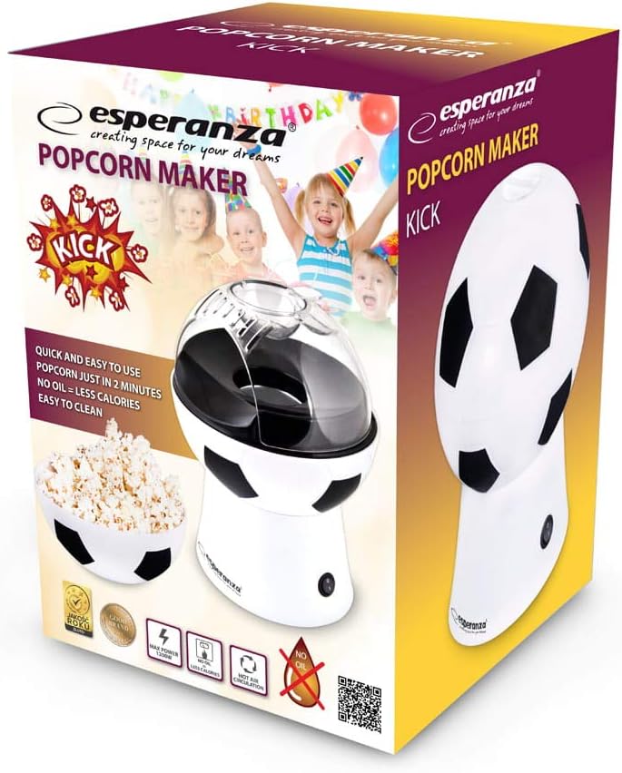 Esperanza EKP007-5901299954577 - EKP007 Kick - Popcorn Maker, Weiss