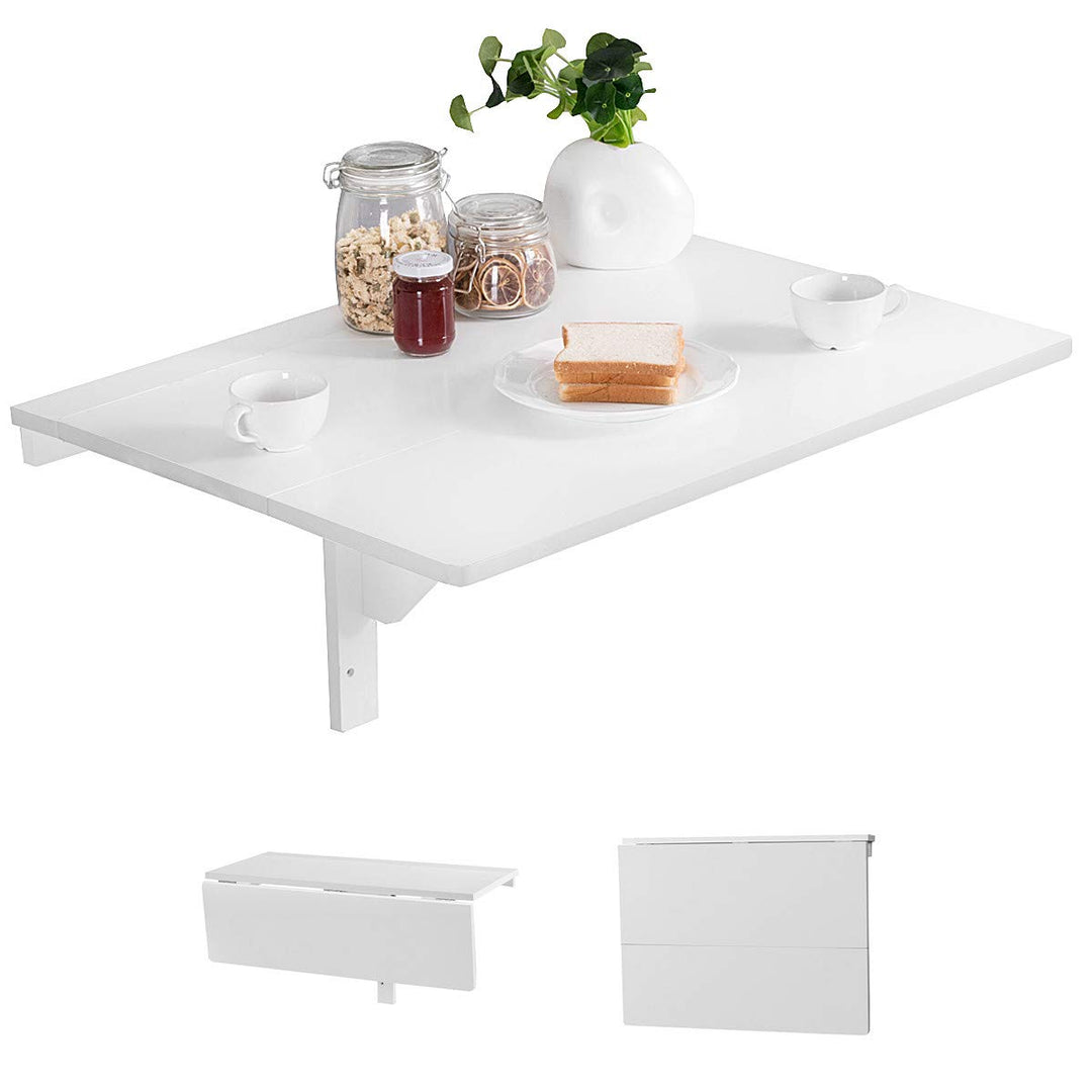 RELAX4LIFE Wandtisch klappbar, platzsparender Esstisch, Schreibtisch für Esszimmer &amp; Studierzimmer,