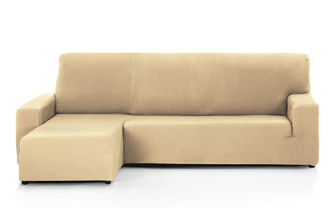 Martina Home - Sofabezug für Chaise Longue, Modell Túnez, Stoff, Braun (Visón), kurzes Eckteil Links