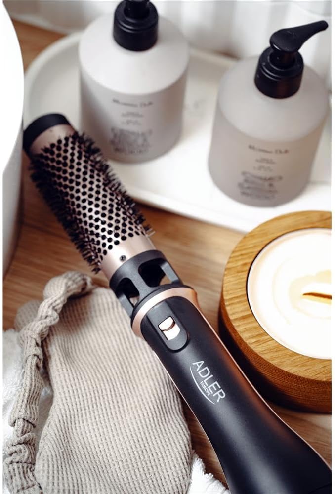 Adler AD 2026 Lockenstab, 1200W, mit 2 Aufsätzen, Schwarz/Roségold