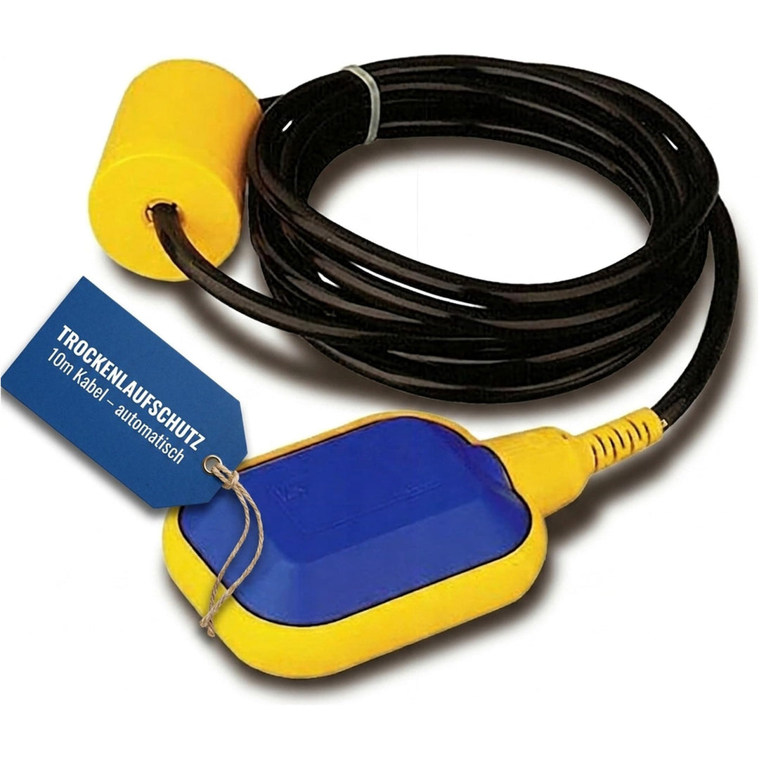 Schwimmerschalter Wasserstandsregler 10m Kabel für Tauchpumpe Pumpe 125/250V 10A rechteckig 10 m, 10