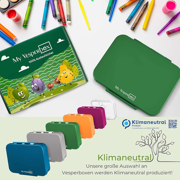 My Vesperbox – Bia - Bento Box Kinder - NEU - VERSTÄRKTE VERSCHLÜSSE - Auslaufsicher & BPA Frei - ex