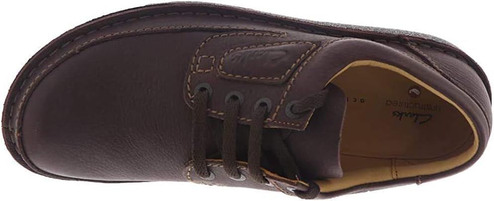 Clarks Herren NATURE II Oxford-Schuh Derby 39.5 EU Braunes Leder, 39.5 EU Braunes Leder