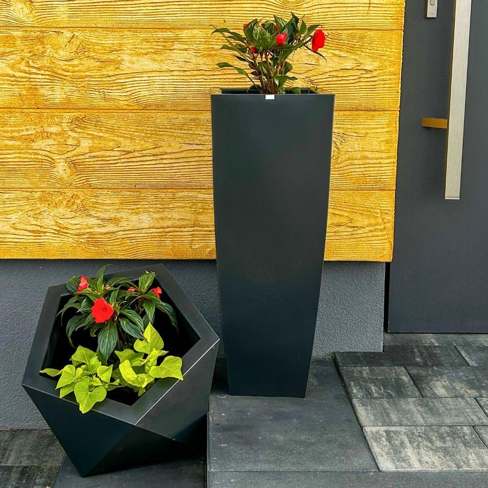 Juno-Topf, Höhe 75x28x28 cm, Zeitloses Design, Top-Qualität, drinnen und draussen, passend für Jede