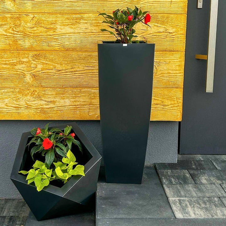 Juno-Topf, Höhe 75x28x28 cm, Zeitloses Design, Top-Qualität, drinnen und draussen, passend für Jede