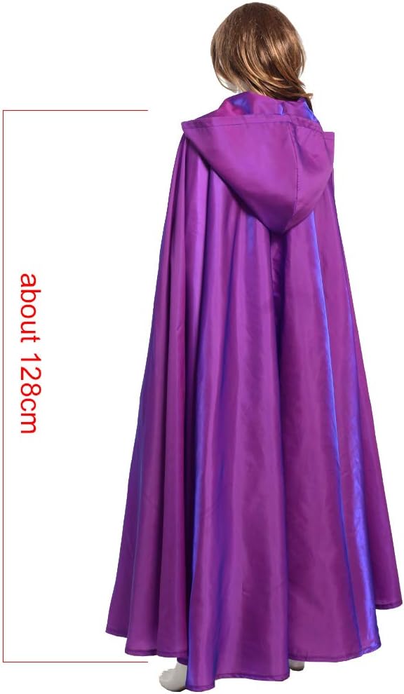 GRACEART Unisex Gotisch Lose Umhang mit Kapuze Mantel Poncho Kap Lila(polyester), Lila(polyester)
