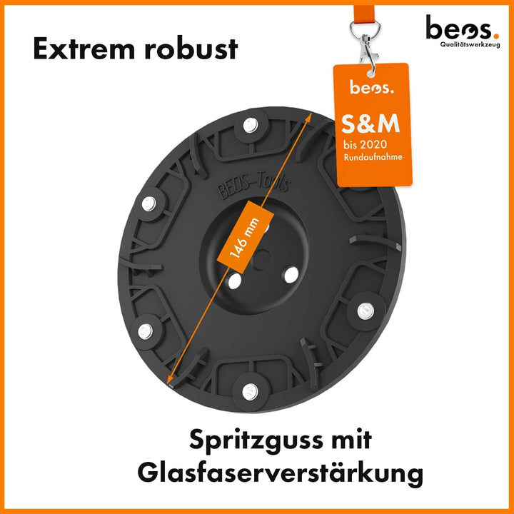 BEOS® PREMIUM Mähroboter Tuning - Messerteller für 6x Klingen - glasfaserverstärkte Messerscheibe -